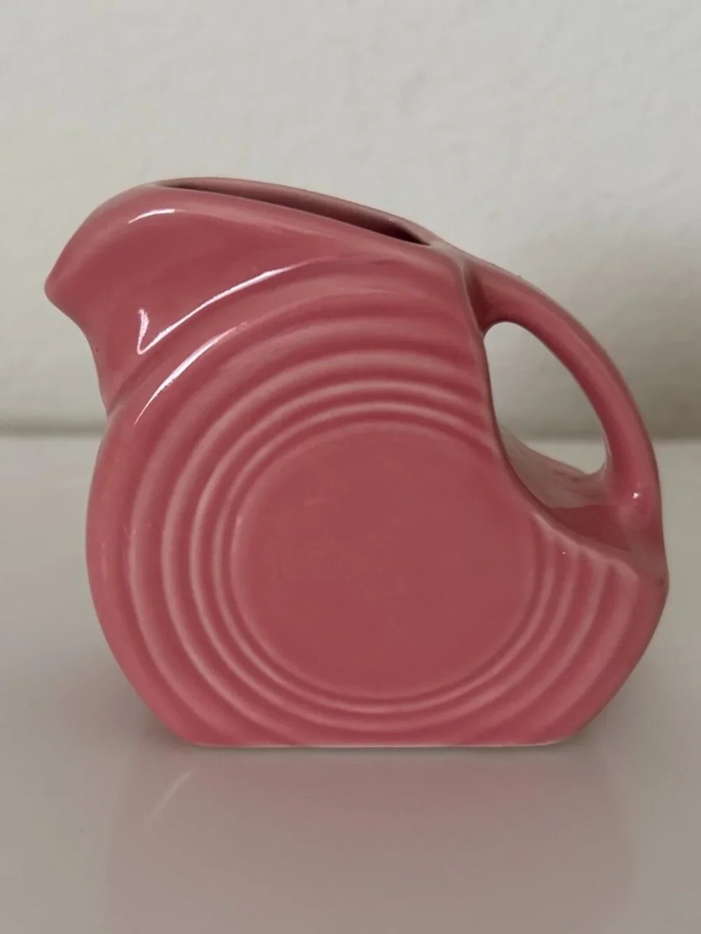 Fiesta Rose Pink Mini Disk Pitcher